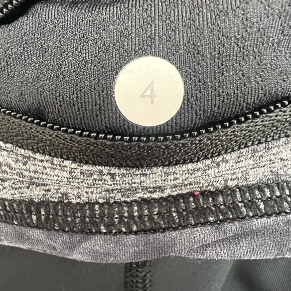 Lululemon Run: Inspire Crop II Black / Heathered Black (Size 4) - Picture 6 of 8